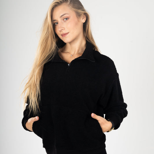 Black Teddy Fur Jacket