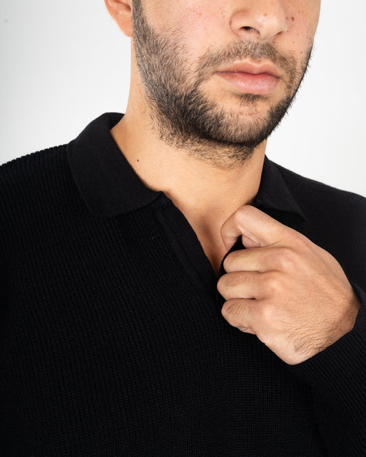 Black Knitted Pullover