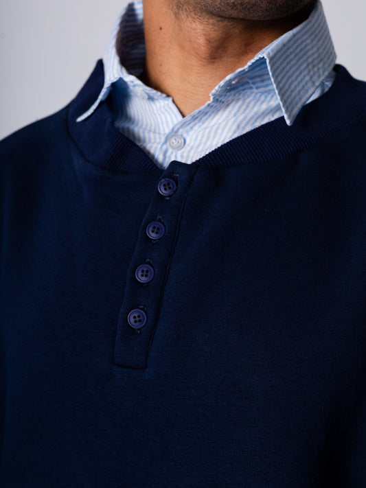 Men’s Built-In Shirt Sweater