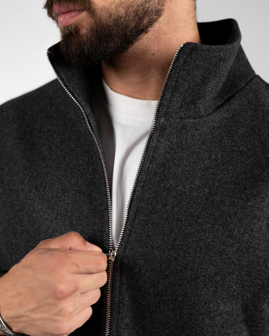 Wool Jacket Dark Grey