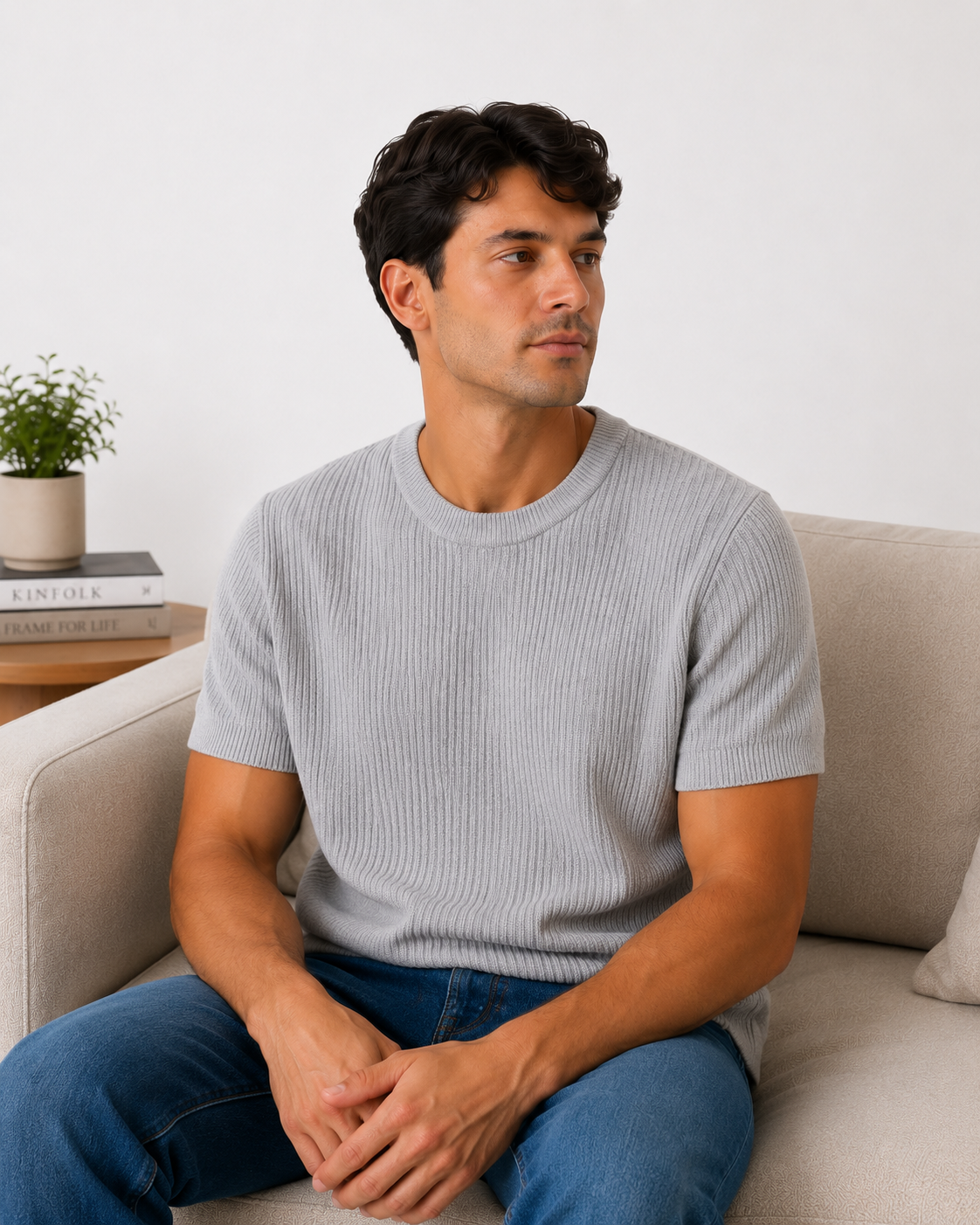 Knitted Crewneck T-shirt