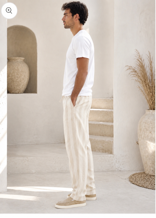 Dual Tone Linen Pants