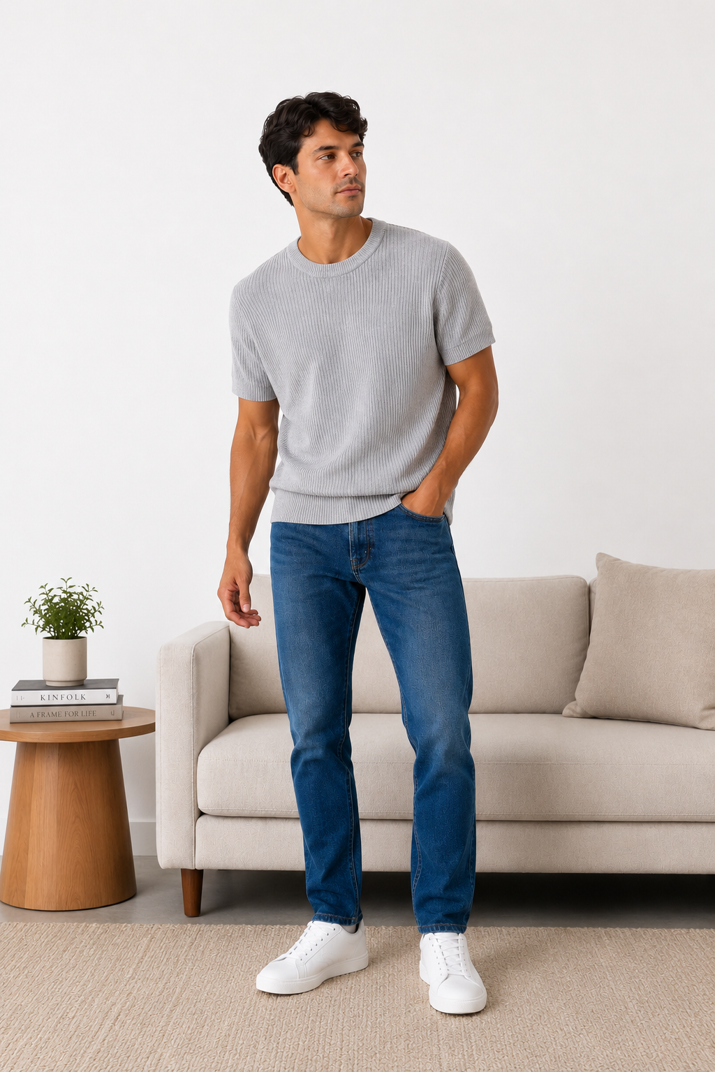 Knitted Crewneck T-shirt