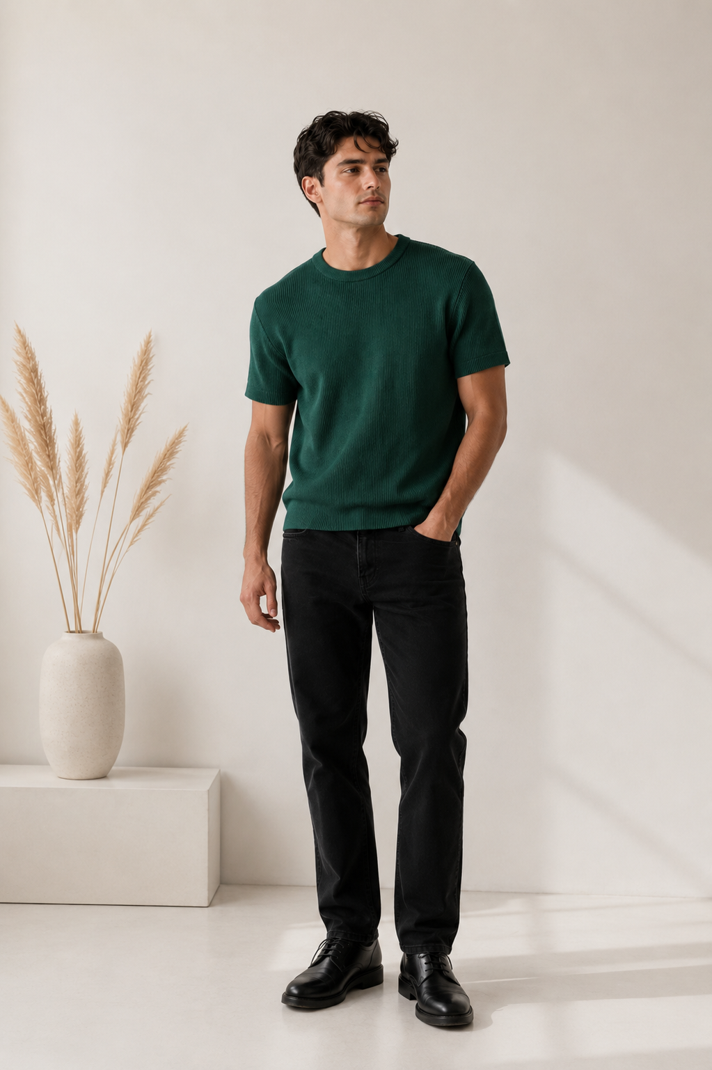 Knitted Crewneck T-shirt