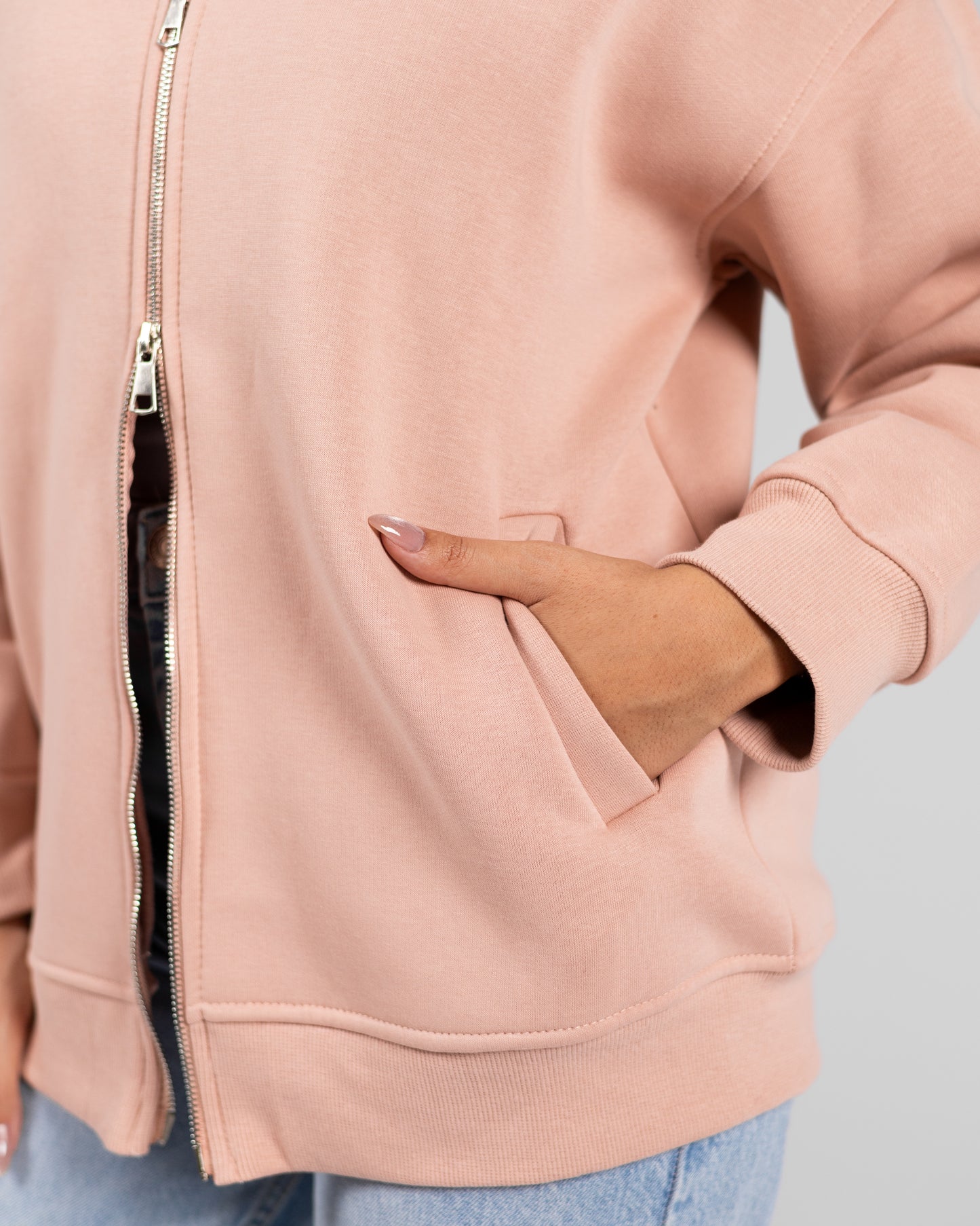 Double Zipper Jacket Salmon