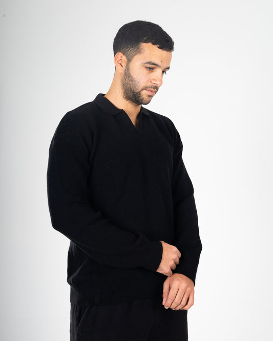 Black Knitted Pullover