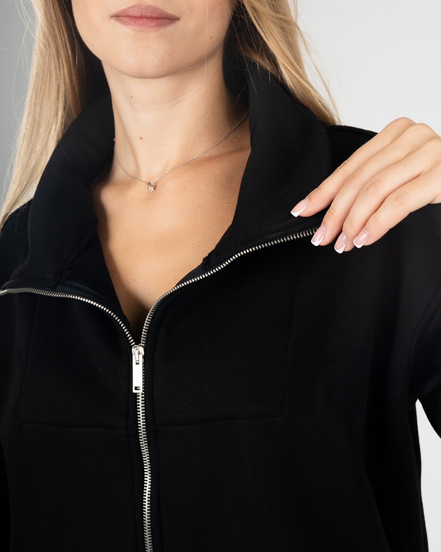 Black Double Zipper Jacket