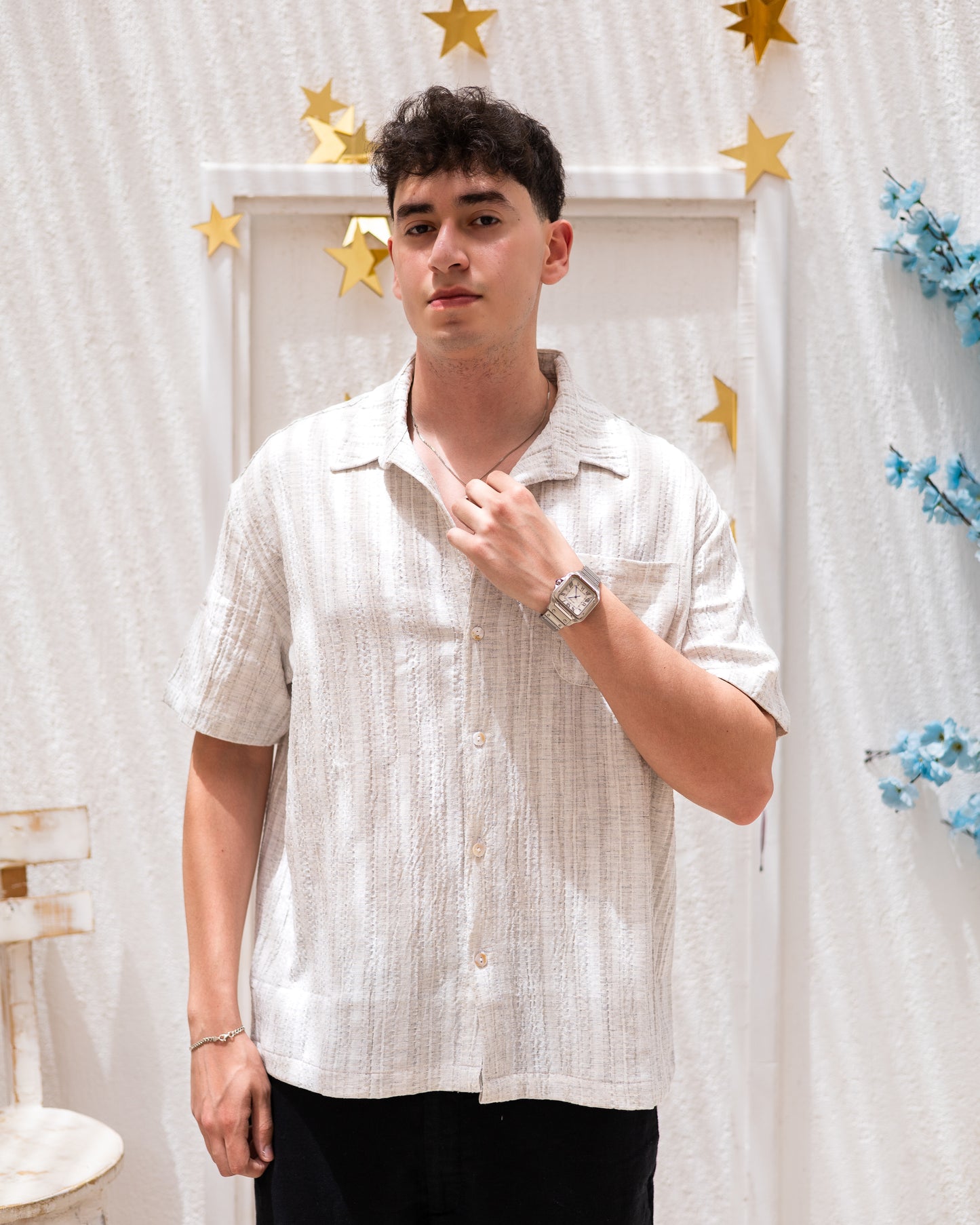 Textured Linen Shirt