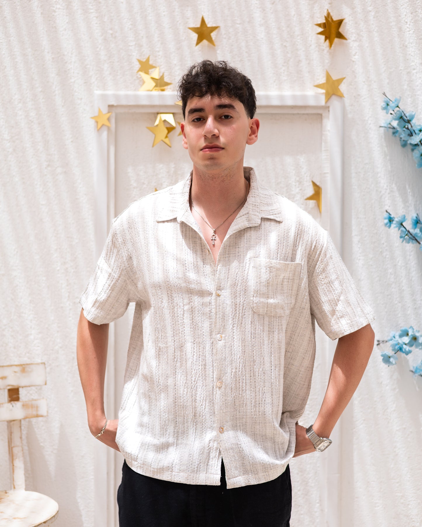Textured Linen Shirt