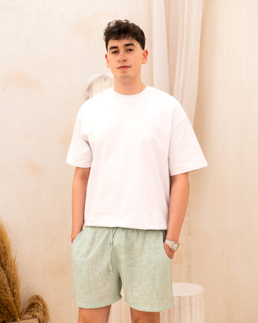 Linen Short Sage Green