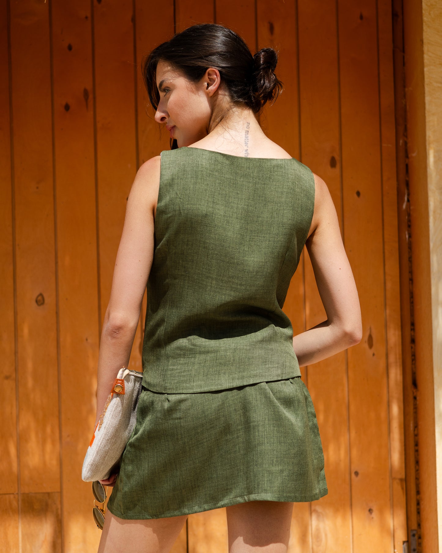 Linen Blend Summer Vest