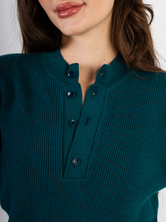 Women’s Knitted Buttoned Pullover