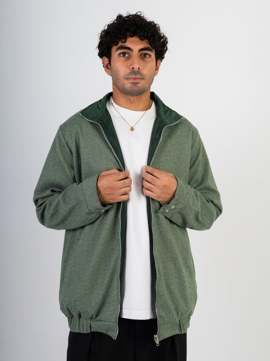 Double Faced Tweed and Waterproof Jacket