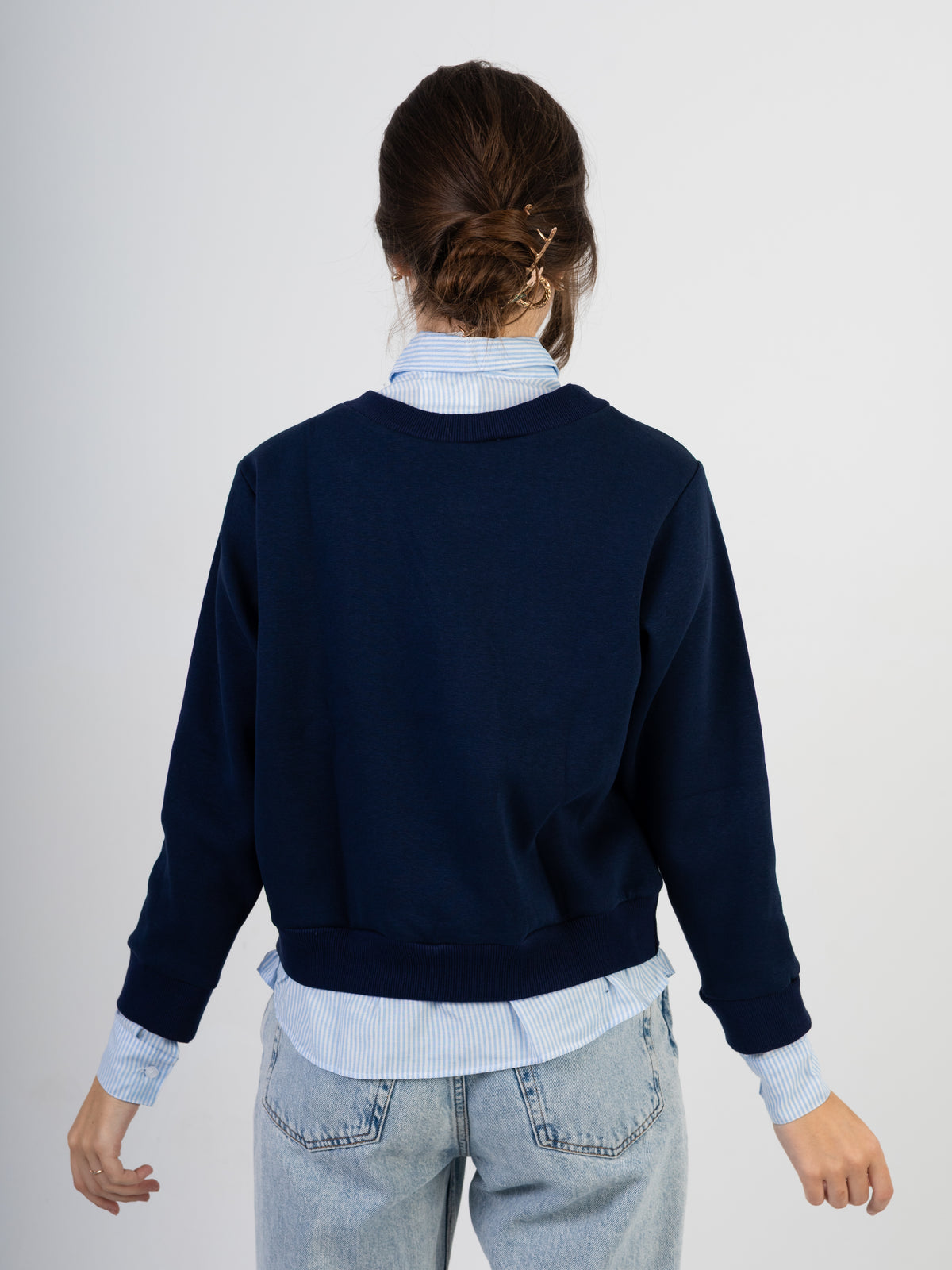 Women’s Built-In Shirt Sweater