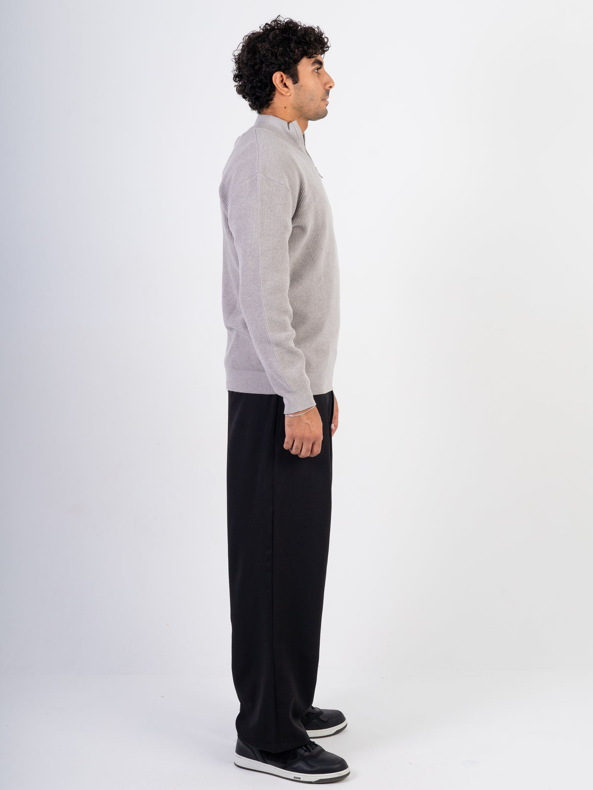 Men’s Knitted Zipper Pullover