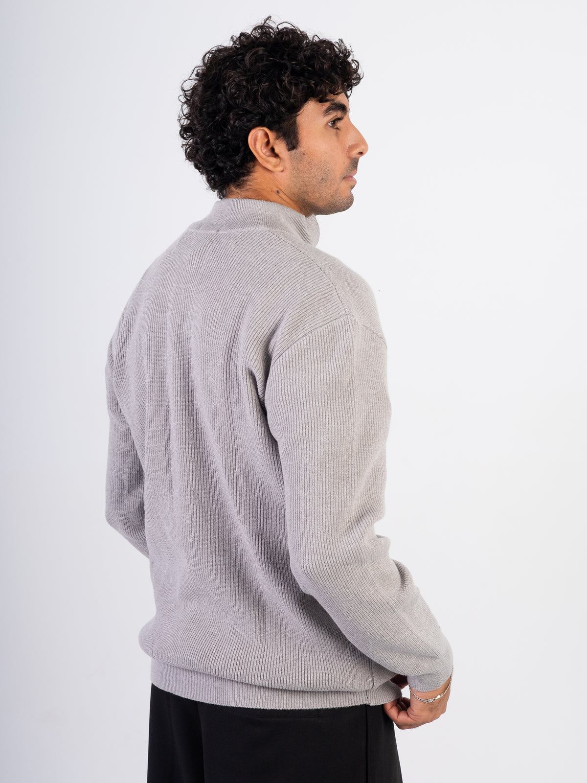 Men’s Knitted Zipper Pullover