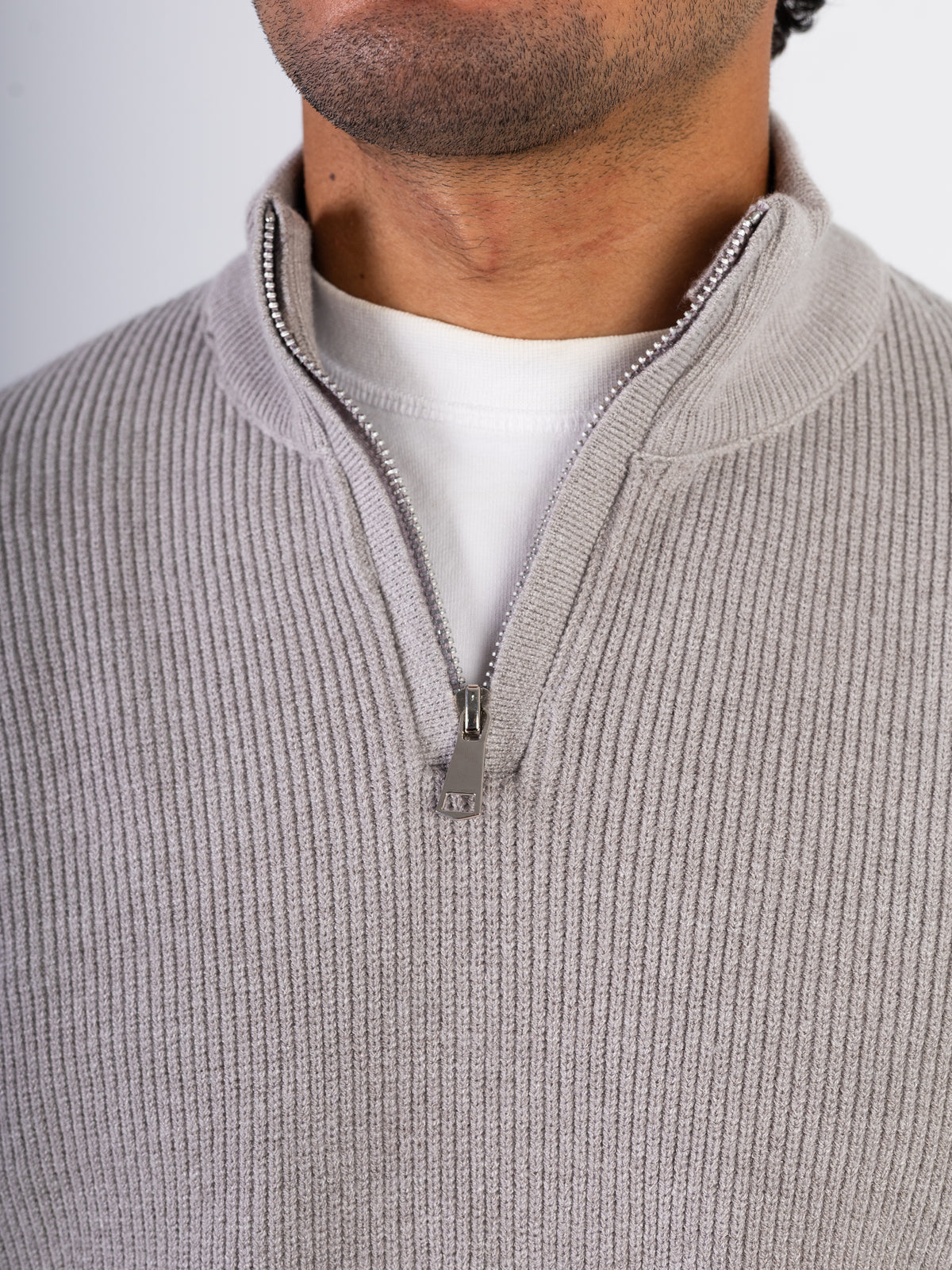 Men’s Knitted Zipper Pullover