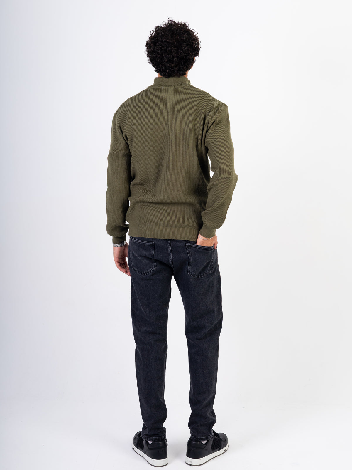 Men’s Knitted Zipper Pullover