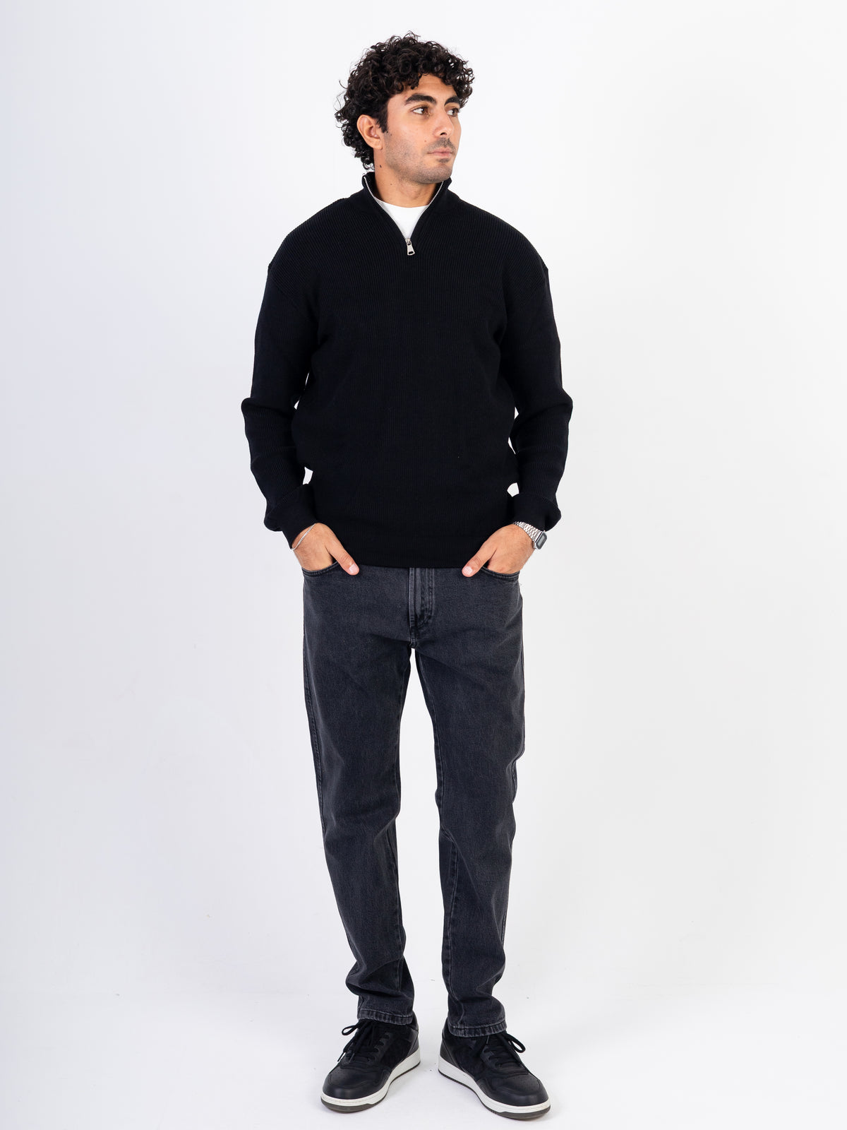 Men’s Knitted Zipper Pullover
