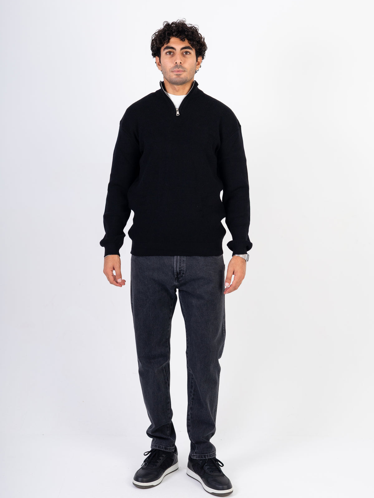 Men’s Knitted Zipper Pullover