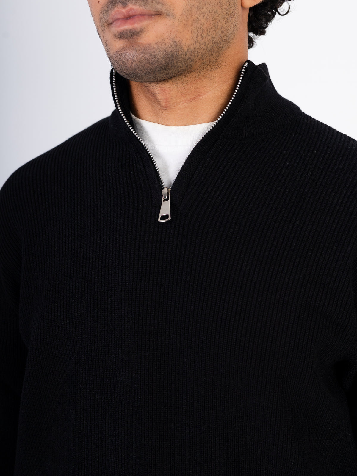 Men’s Knitted Zipper Pullover