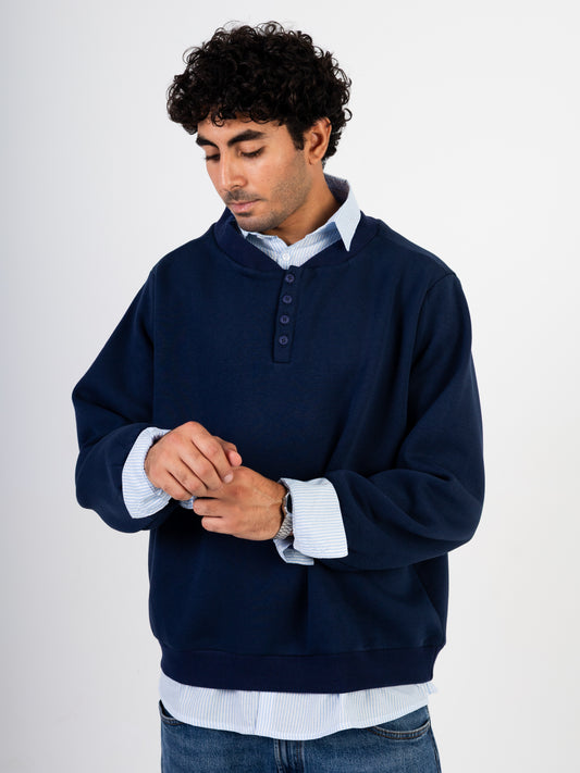 Men’s Built-In Shirt Sweater