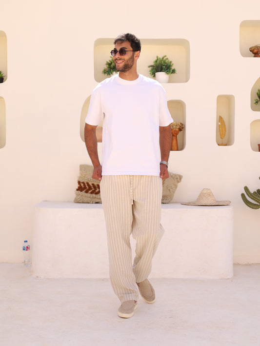 Honey Striped Linen Pants