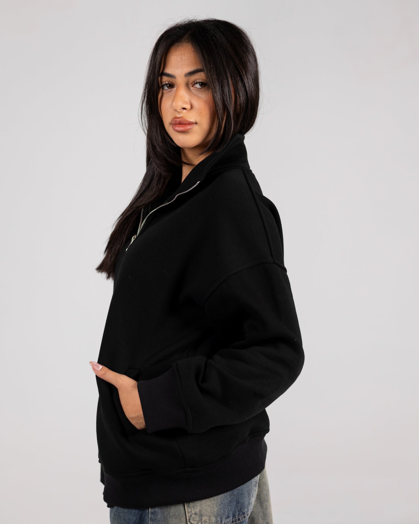 Double Zipper Jacket Black