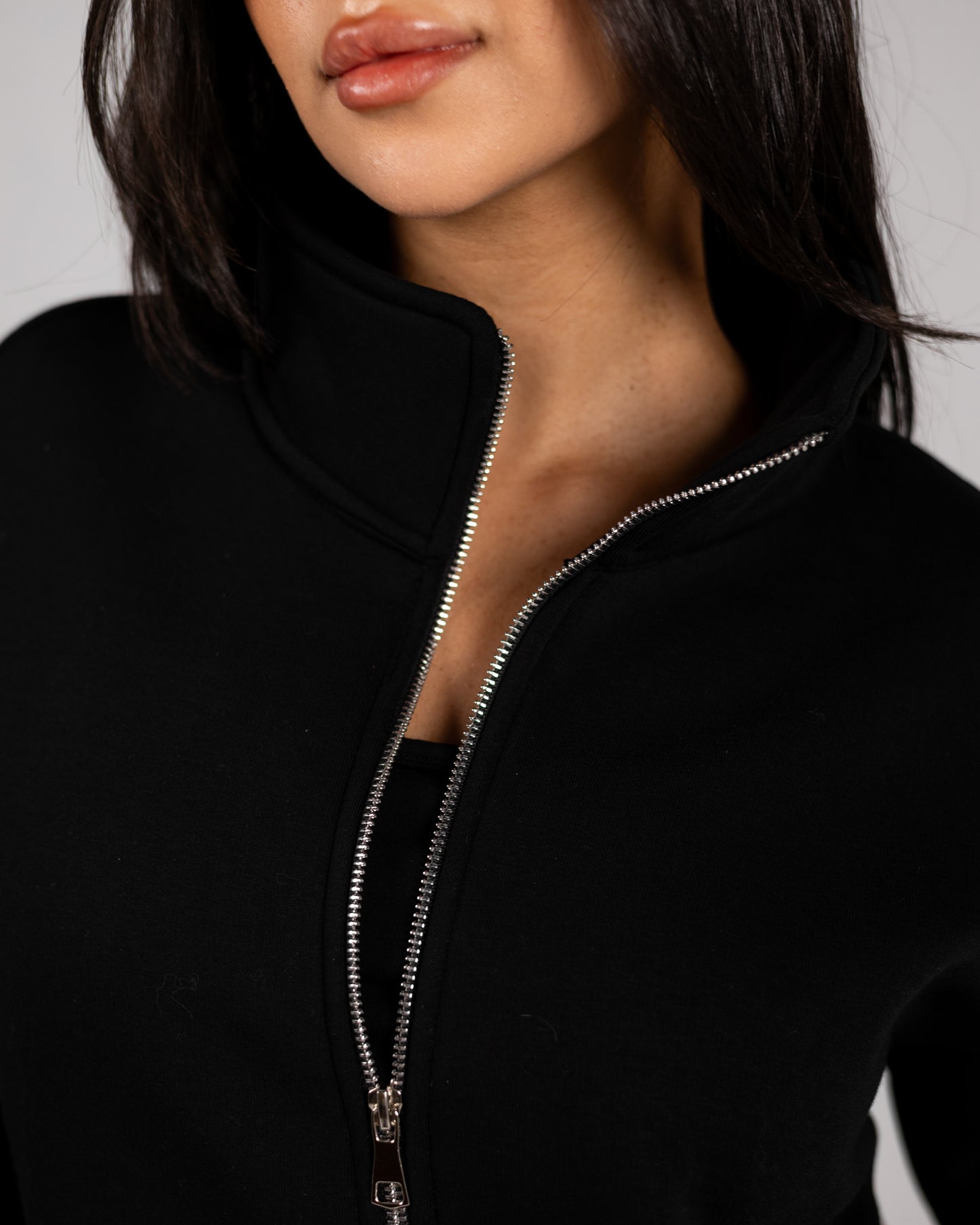 Double Zipper Jacket Black