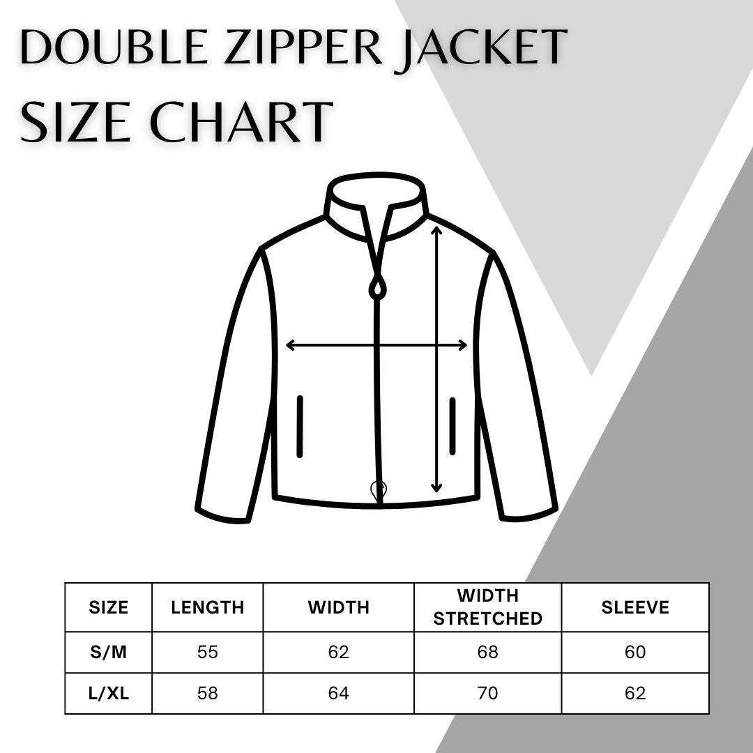 Black Double Zipper Jacket